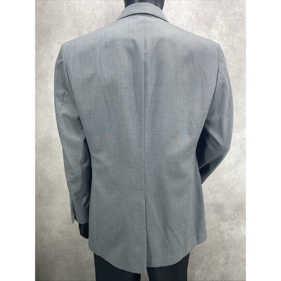 NEW Jos A Bank Mens 42R Gray 100% Wool Blazer Sport Coat Business Casual Suit - Picture 4 of 10